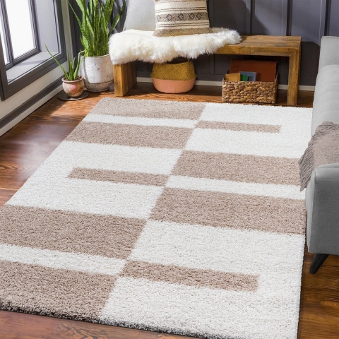 Muratap Milano gala hoogpolig vloerkleed modern creme- 120x170 cm