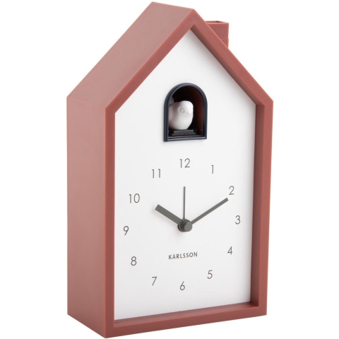 Karlsson wekker modern cuckoo rode oker