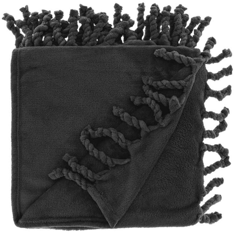 Unique Living plaid lieke 130x160cm black