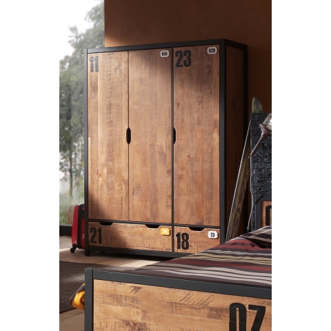 Lucevi alex 3 deurs kleerkast 200x148x55cm -
