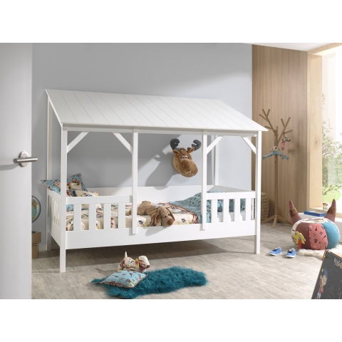 Lucevi housebed 03 huisbed 90 x 200 cm dak lattenbodem kader 17 latten 90