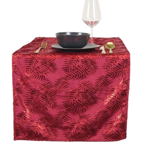 Unique Living | tafelloper sid 45x150cm red