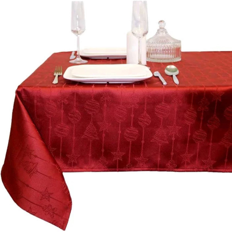 Unique Living tafelkleed raula red 145x200cm