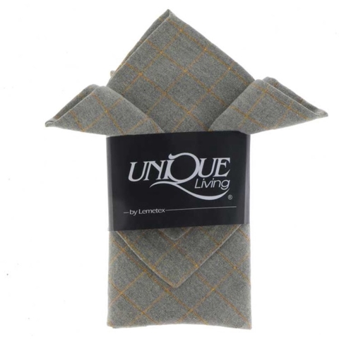 Unique Living | servet 4pcs. tyra 40x40cm grey