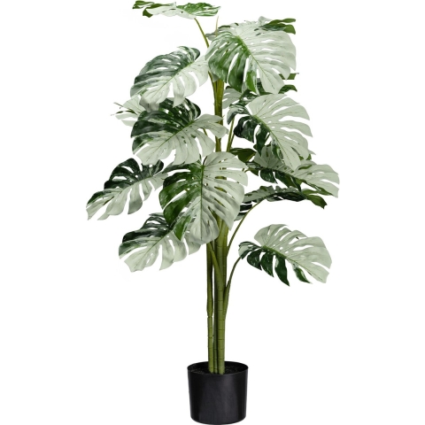 Kopu ® kunstplant monstera variegata half moon 115 cm 16 bladeren