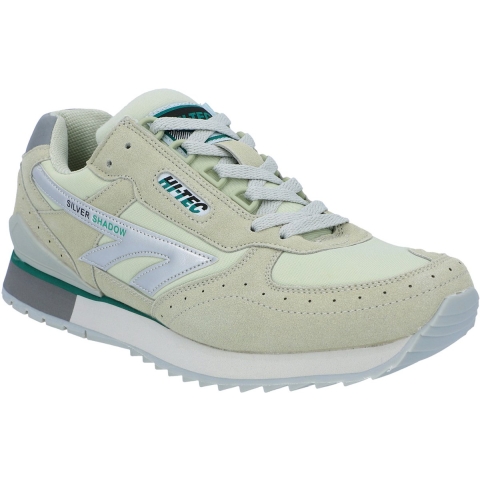 Hi-Tec Silver Shadow OG Pu Suède Heren Zilver/Grijs/Groene Sneakers