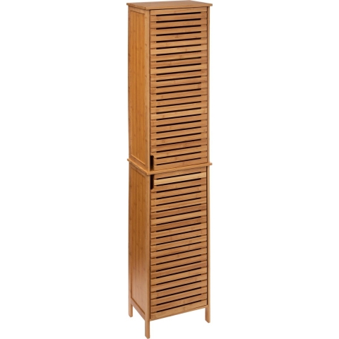 4goodz Sicela bamboe badkamerkast hoog 28x33x168 cm -