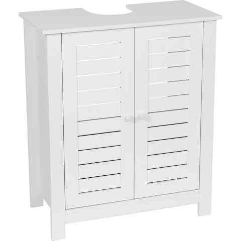 4goodz Mdf wastafel onderkast santorini met uitsparing met 2 planken wastafelmeubel