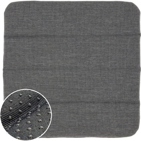 Unique Living chairpad elba 39x39cm antraciet