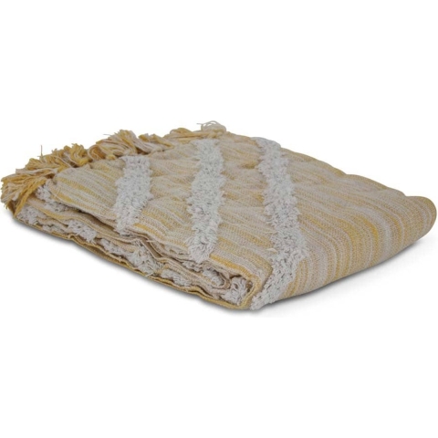 Safaary Marokkaanse plaid zand-wit