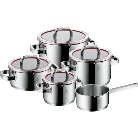 WMF Function 4 kookpannenset 5-delig rvs -rood copy