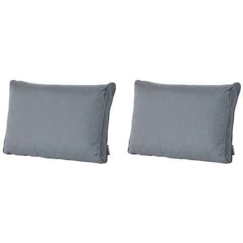 Madison lounge rugkussen rib grey ca. 40x60 cm set van 2