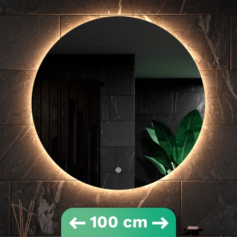 Mirlux Badkamerspiegel 100cm frameloos pre-order