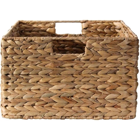 CaliCosy Waterhyacint mand met metalen frame hoogte 20 cm
