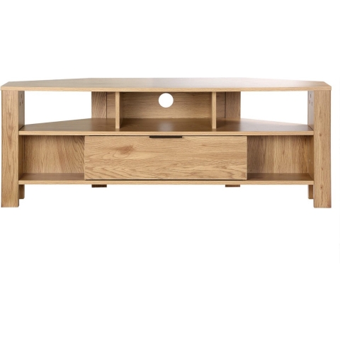 CaliCosy Hoek-tv-meubel 1 lade eiken decor l120 cm