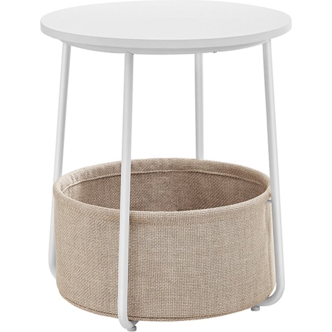 CaliCosy Bijzettafel met opbergmand rond h51 cm