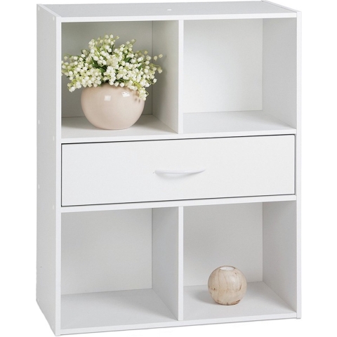 CaliCosy Opbergplank met 4 compartimenten en een lade