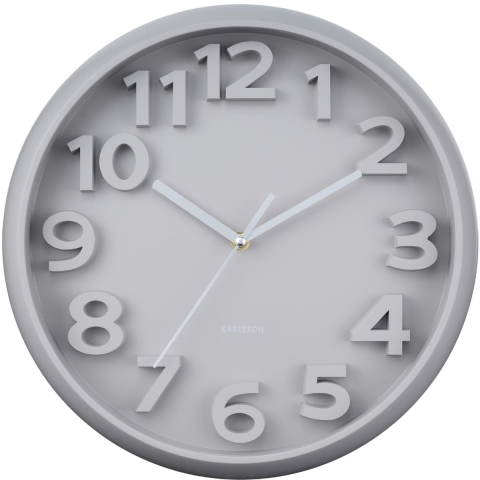 Karlsson wandklok elevated classic numbers warm- Ø33,5cm