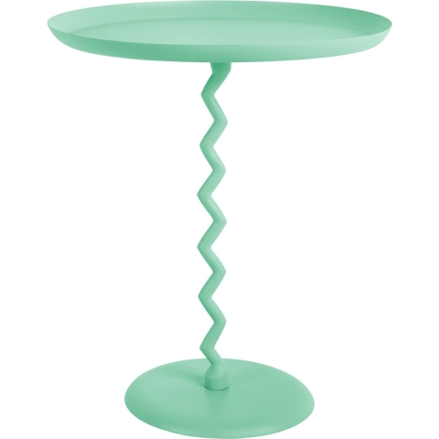 Leitmotiv bijzettafel zig zag large turquoise blue