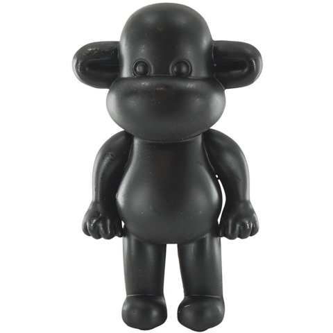 House Vitamin Ornament monkey figurine 'the legend'- polyresin black 33x21x50cm