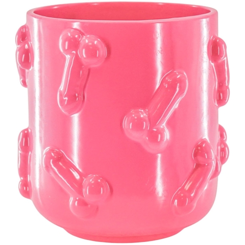 House Vitamin Pot dick ceramics pink 17,5x17,5x17,5cm