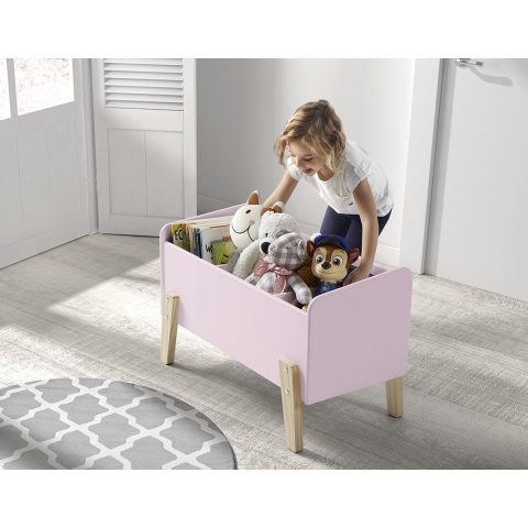 Lucevi kiddy speelkoffer speelgoedkist hout - 80x39x48cm