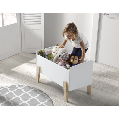 Lucevi kiddy speelkoffer speelgoedkist hout - 80x39x48cm