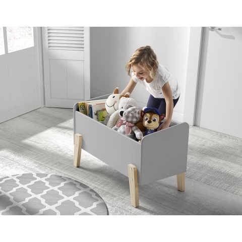 Lucevi kiddy speelkoffer speelgoedkist hout - 80x39x48cm