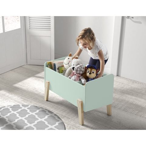 Lucevi kiddy speelkoffer speelgoedkist hout - 80x39x48cm