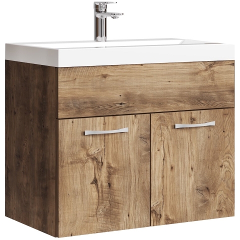 Badplaats Badkamermeubel montreal set 01 60 x 35 cm bruin badmeubel