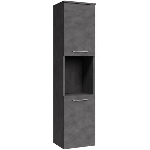 Badplaats Badkamerkast montreal 30 x 30 x 131 cm donker hangende