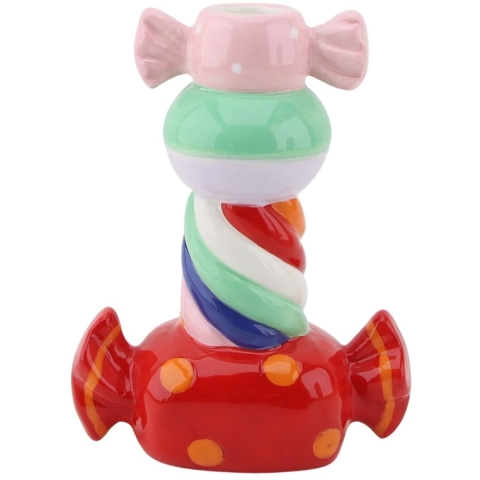 House Vitamin Candle holder stapled toffee candy- multi colour-13x7x20cm