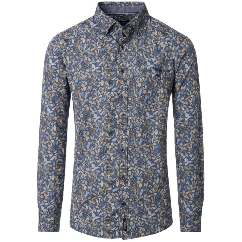 Casamoda Heren overhemd 454482700 100 blue