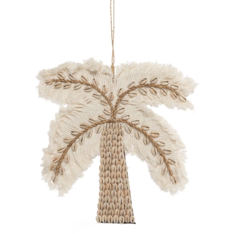 Bazar Bizar The cotton shell palm tree white natural