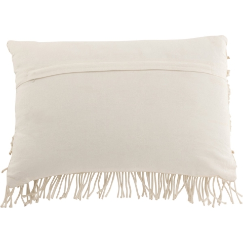 J-Line Cushion cosy rectangle cotton off white