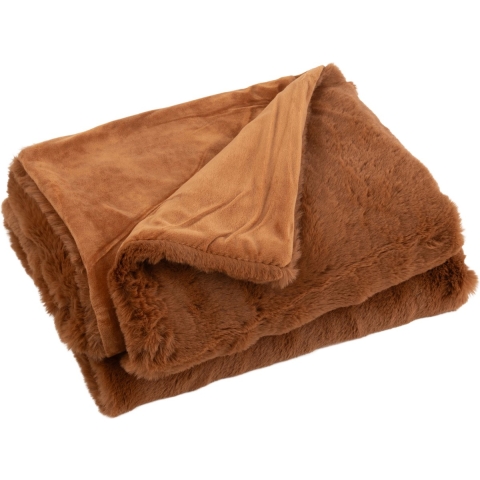 J-Line Plaid cutie polyester sienna brown
