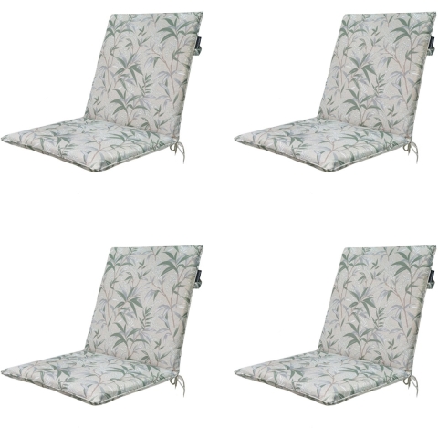 Madison stapelstoelkussen palma natural ca. 97x49 cm set van 4