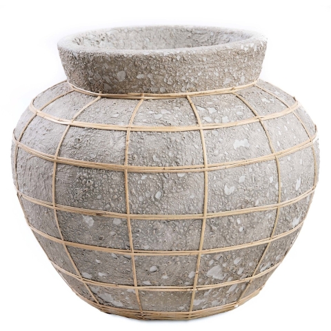 Bazar Bizar The belly vase concrete natural l