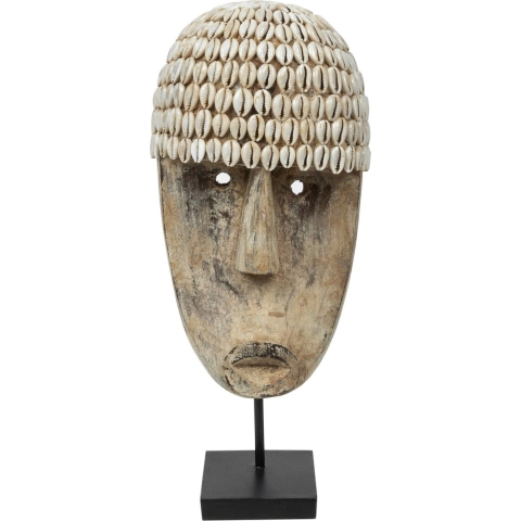 Bazar Bizar The cowrie mask on stand medium