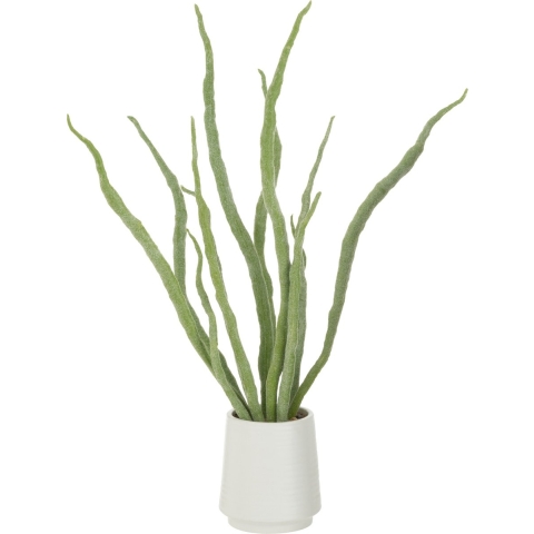 J-Line Succulent plant in pot artificial green