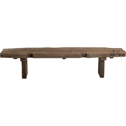 J-Line Bench rough recycled wood brown