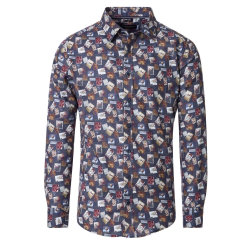Casamoda Heren overhemd 454486300 100 blue