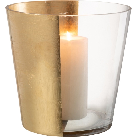 J-Line Hurricane boe glass transparent/gold large