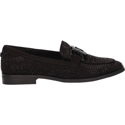 La Strada 2220127-2201 black dames instappers gekleed