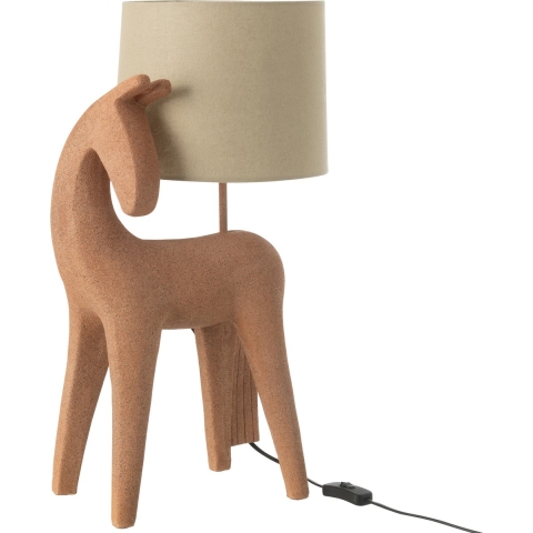 J-Line Table lamp horse modern resin terra