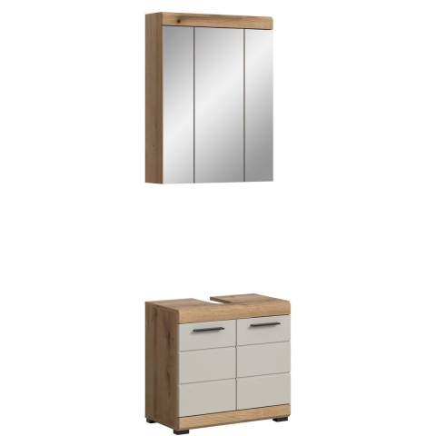 Furnilux Scout badkamercombinatie kasjmier mat mdf tz evoke oak nb