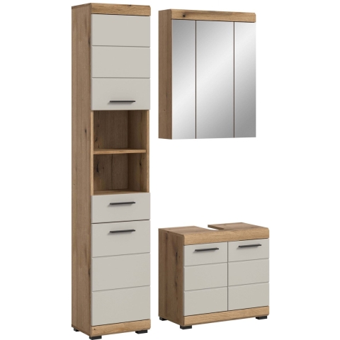 Furnilux Scout badkamercombinatie kasjmier mat mdf tz evoke oak nb