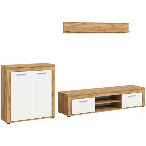 Furnilux Jam woonkamercombinatie wit melamine wotan nb