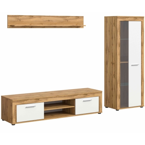 Furnilux Jam woonkamercombinatie wit melamine wotan nb