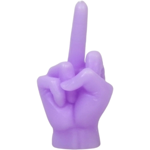 House Vitamin Candle -middle finger wax lilac 310gram 10x9x17cm